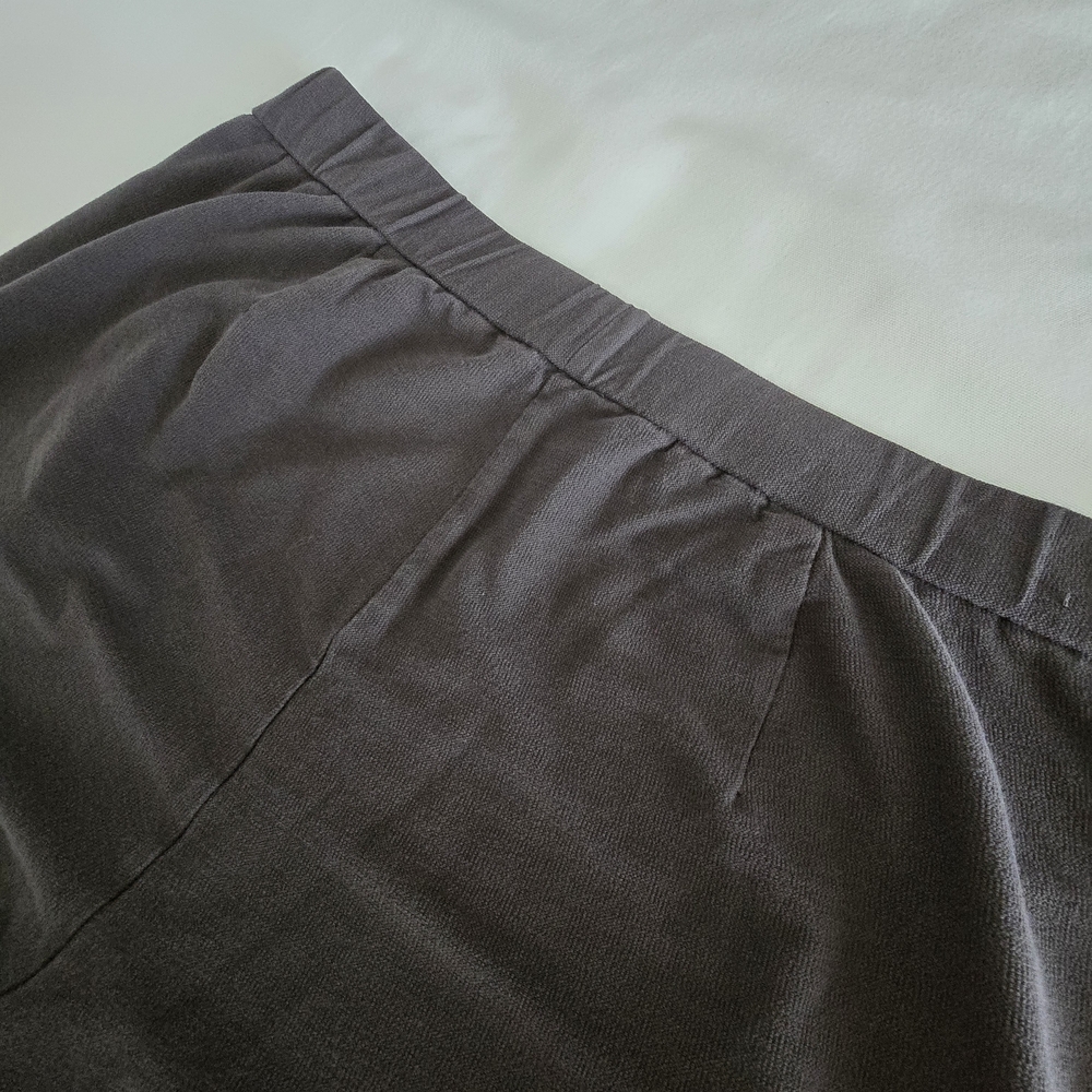 Eileen Fisher Viscose Blend Cigarette Straight Wide Leg Gray Minimalist Pants M - Picture 13 of 14